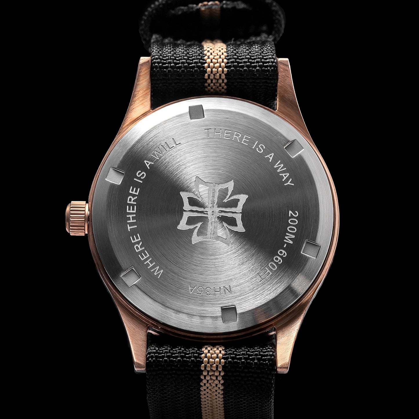 Thorn Vintage 50-Fathoms No-Rad Bronze Dive Watch