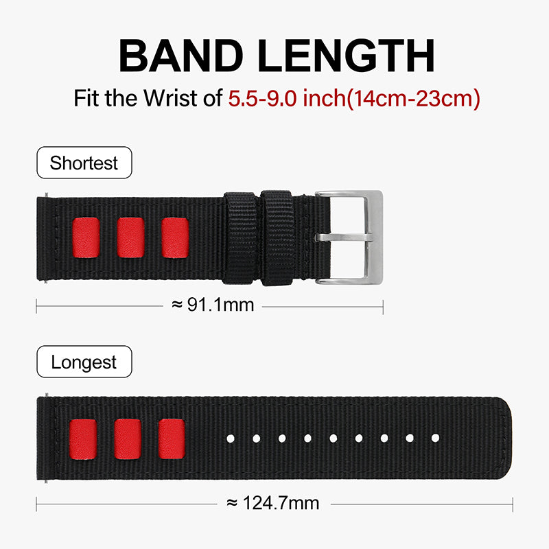 Fast release fashion nylon fabric strap