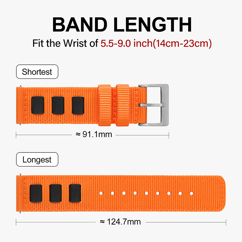 Fast release fashion nylon fabric strap