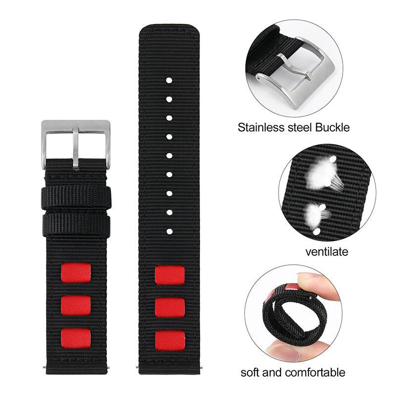 Fast release fashion nylon fabric strap