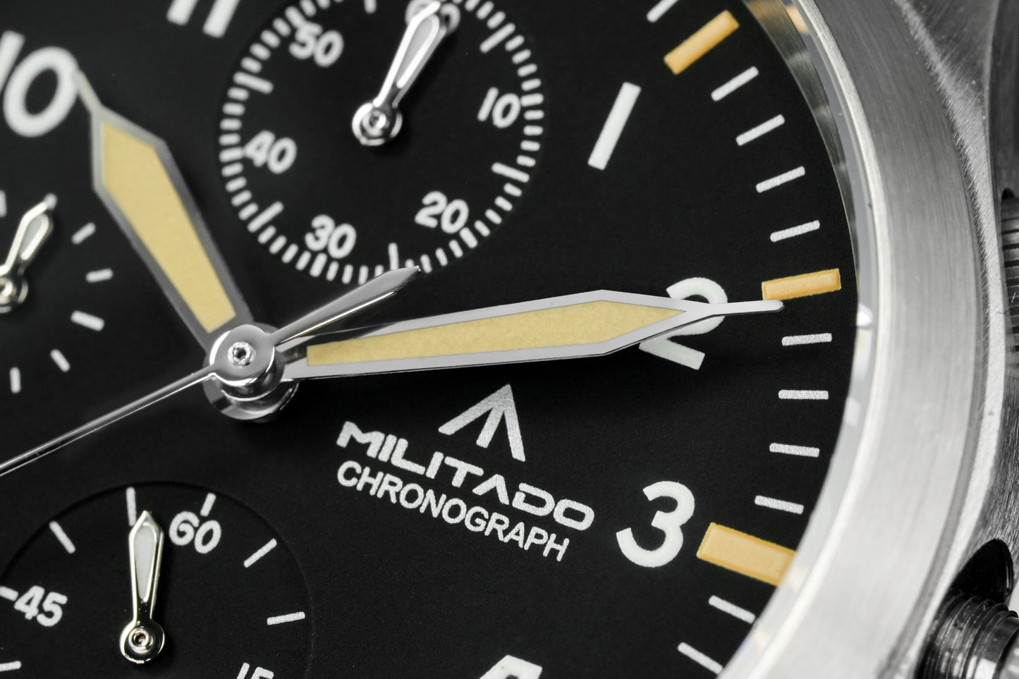 ★New Arrival★ Militado Retro 39mm Chronograph Watch Ml1868-3