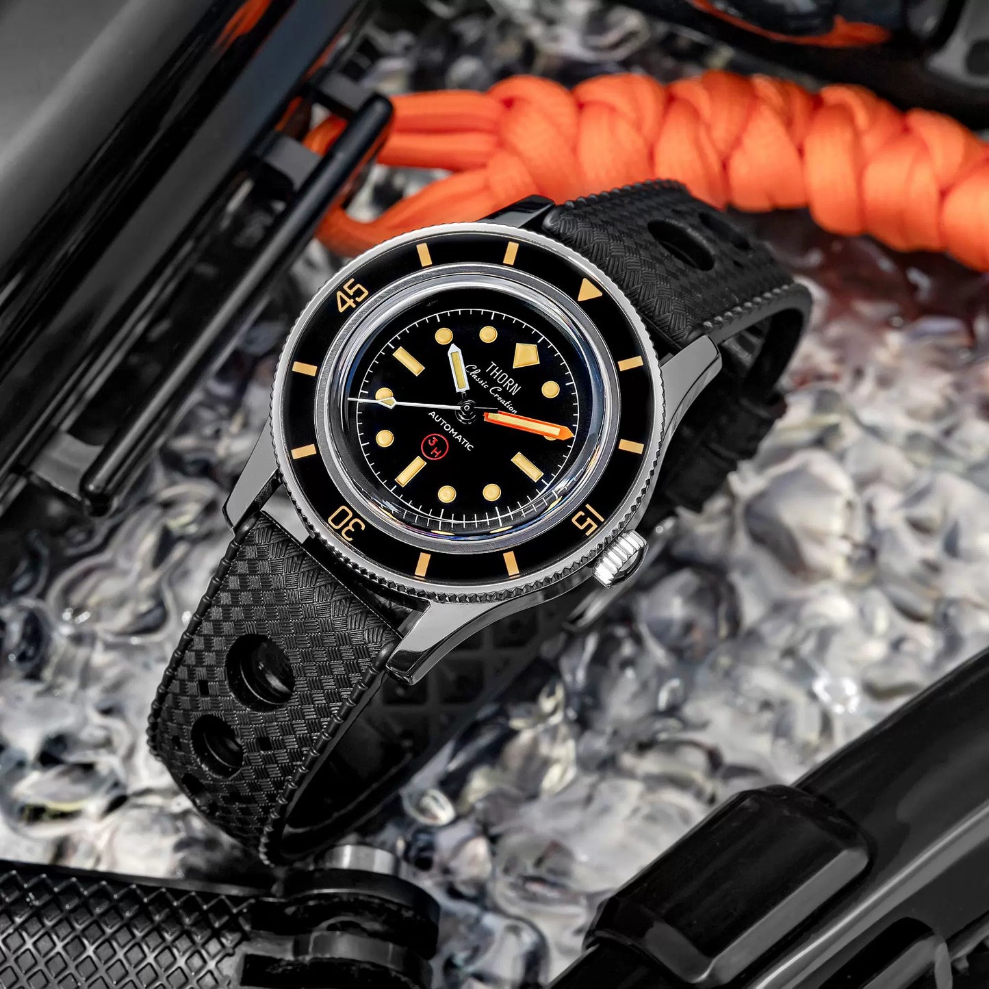 Thorn 38mm 50 Fathoms 3H PT5000 Dive Watch T008