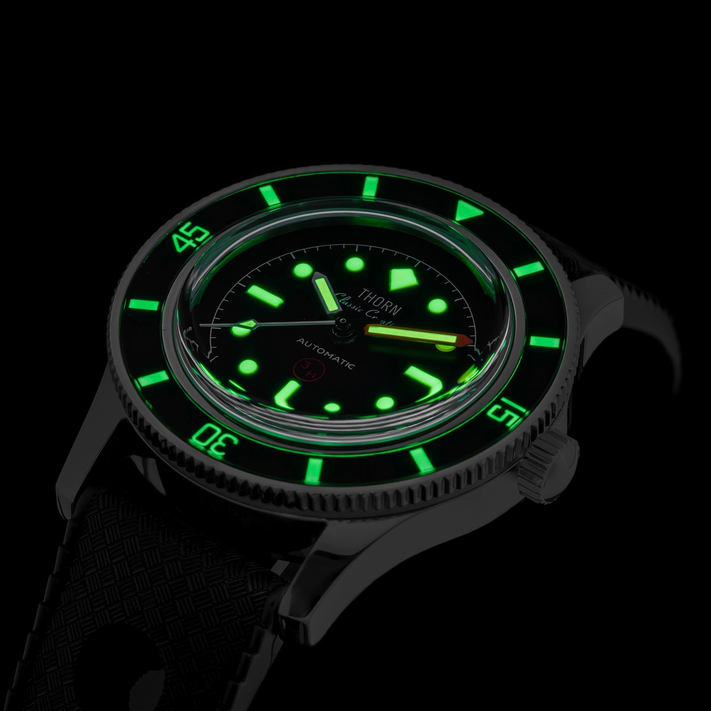 Thorn 38mm 50 Fathoms 3H PT5000 Dive Watch T008