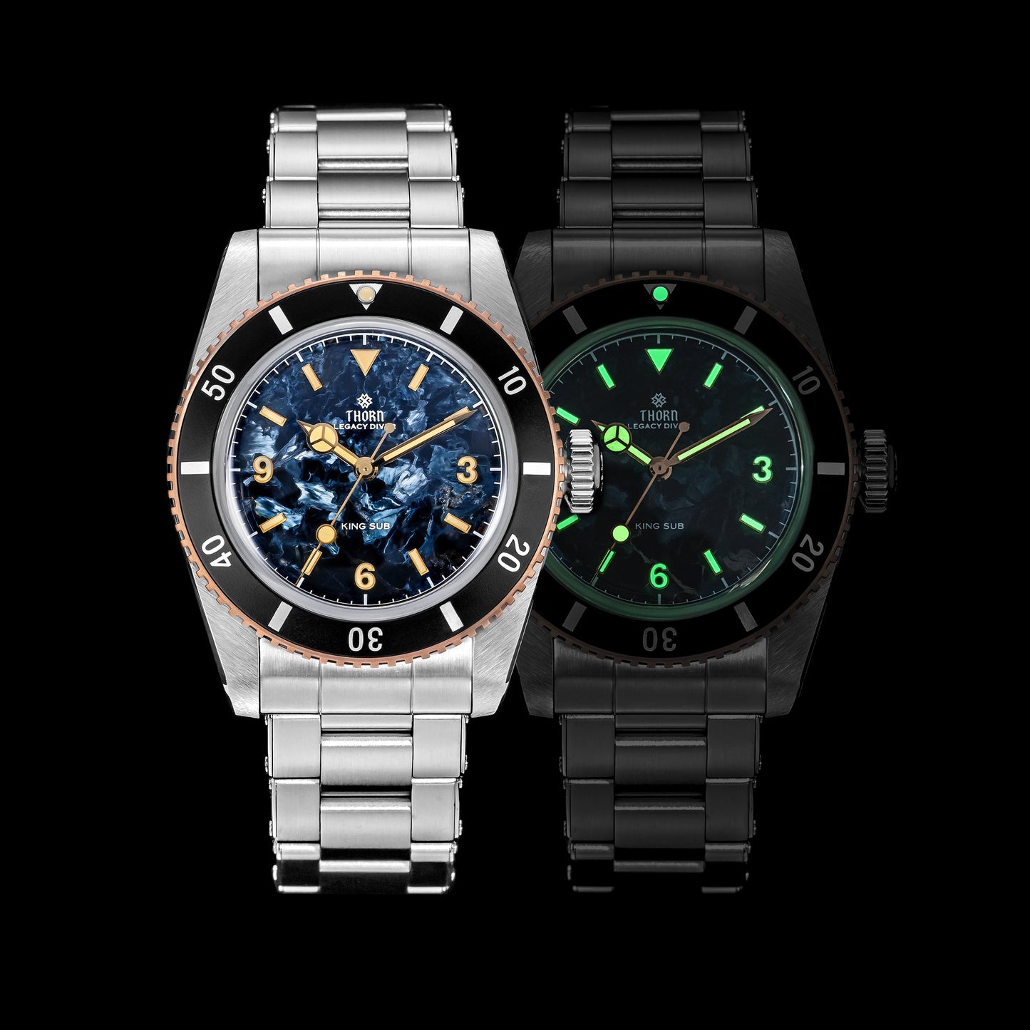 Thorn 37mm SW200 Automatic Dive Watch T027 Pietersite Dial