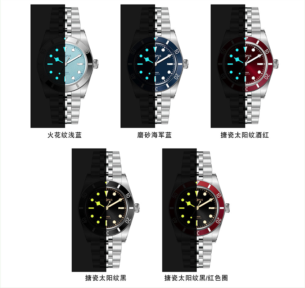 Octopus Kraken 37mm BB54 PT5004 Automatic Men Watch OCT025