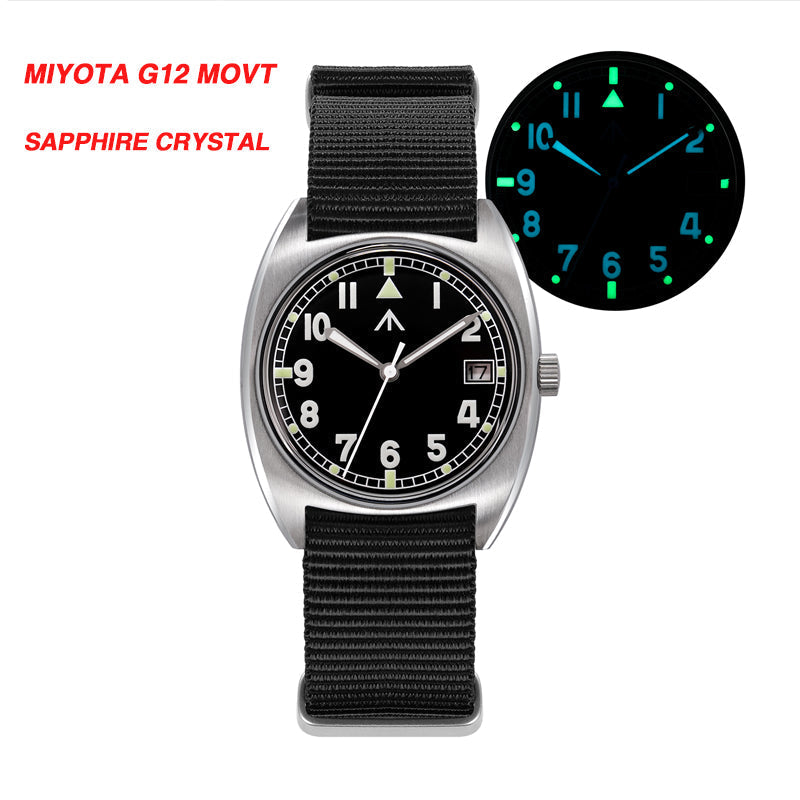 Militado Vintage 36mm Military Watch W10 Remake ML17 – Thorn Watch