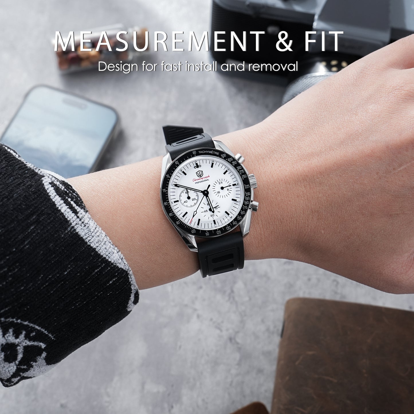 Premium Grade Rubber Dive Watchband