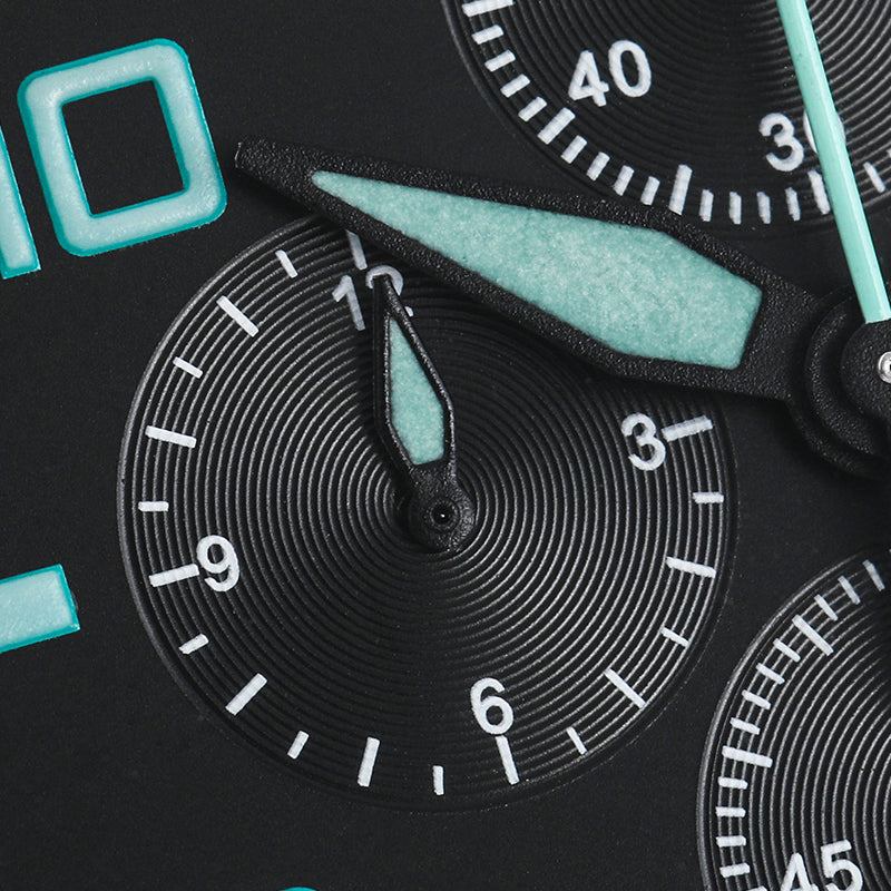 Militado 39mm Sapphire Crystal Pilot Field Chronograph Watch