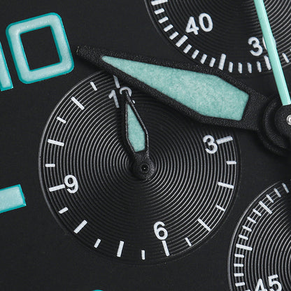 Militado 39mm Sapphire Crystal Pilot Field Chronograph Watch