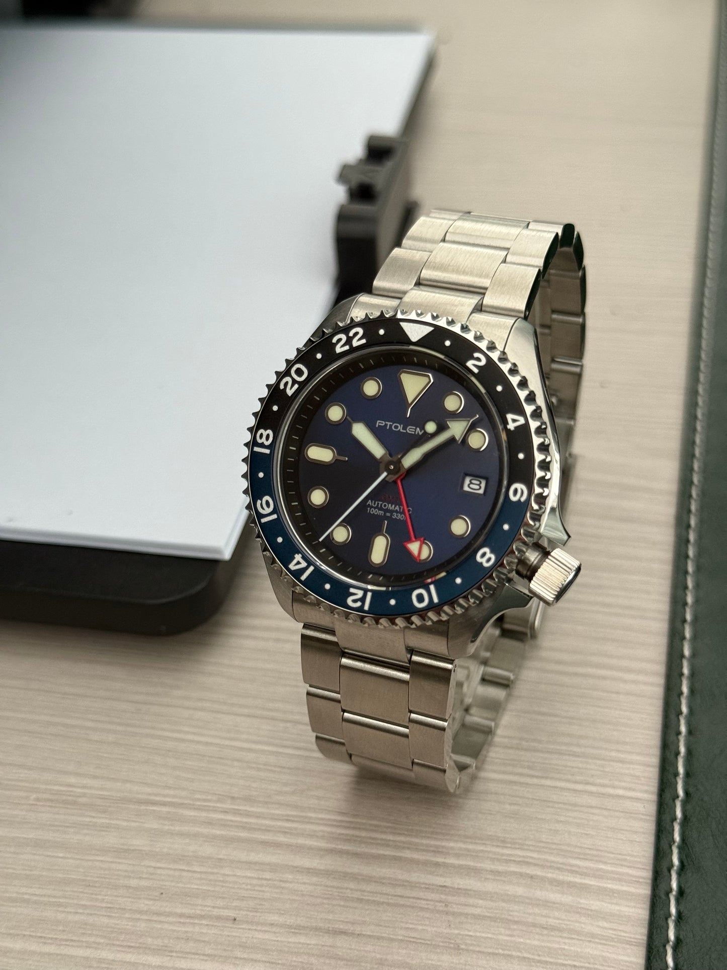 PTOLEMY 44.8mm NH34 Automatic Dive Watch