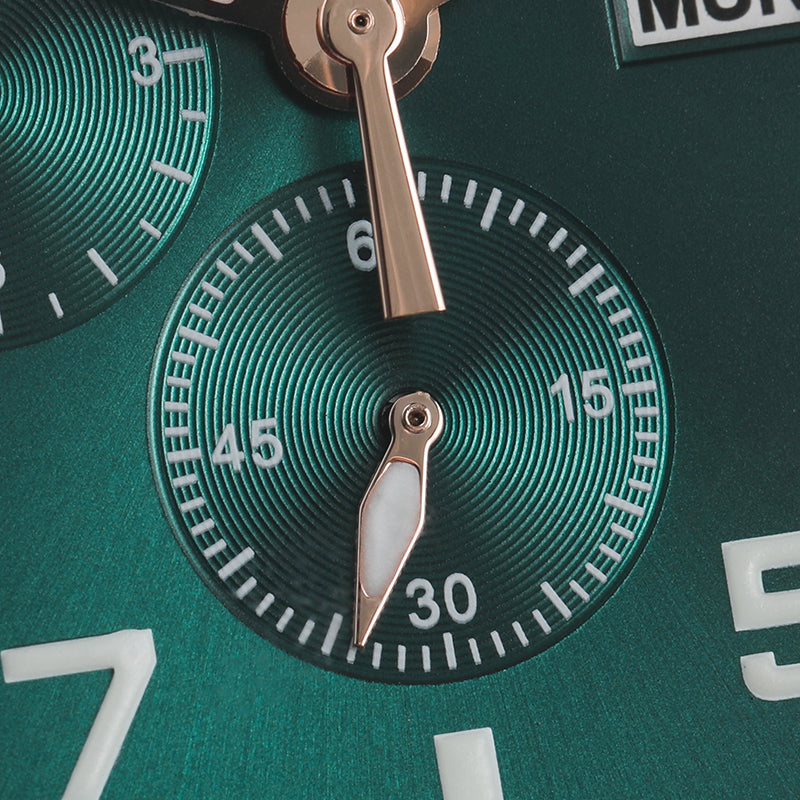 Militado 39mm Sapphire Crystal Pilot Field Chronograph Watch