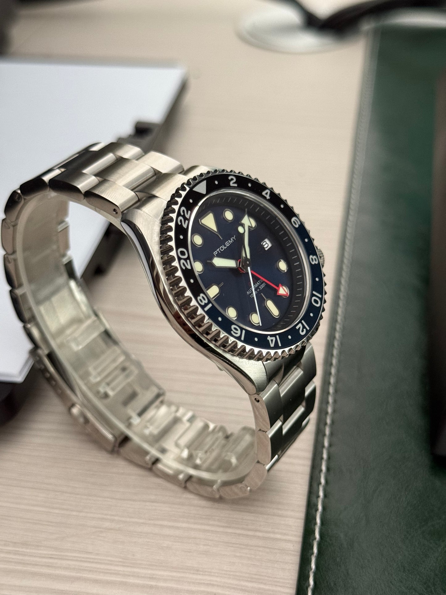 PTOLEMY 44.8mm NH34 Automatic Dive Watch
