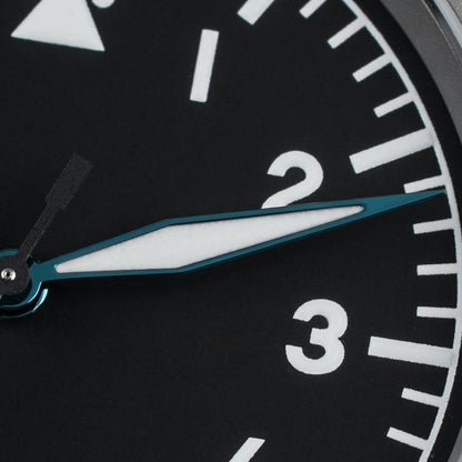 Militado 37mm Sapphire Crystal Retro Flieger Pilot Watch Ml10 V2