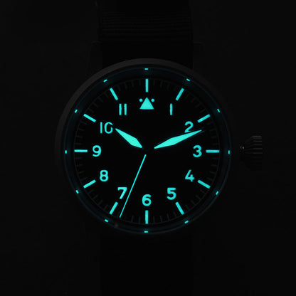 Militado 37mm Sapphire Crystal Retro Flieger Pilot Watch Ml10 V2