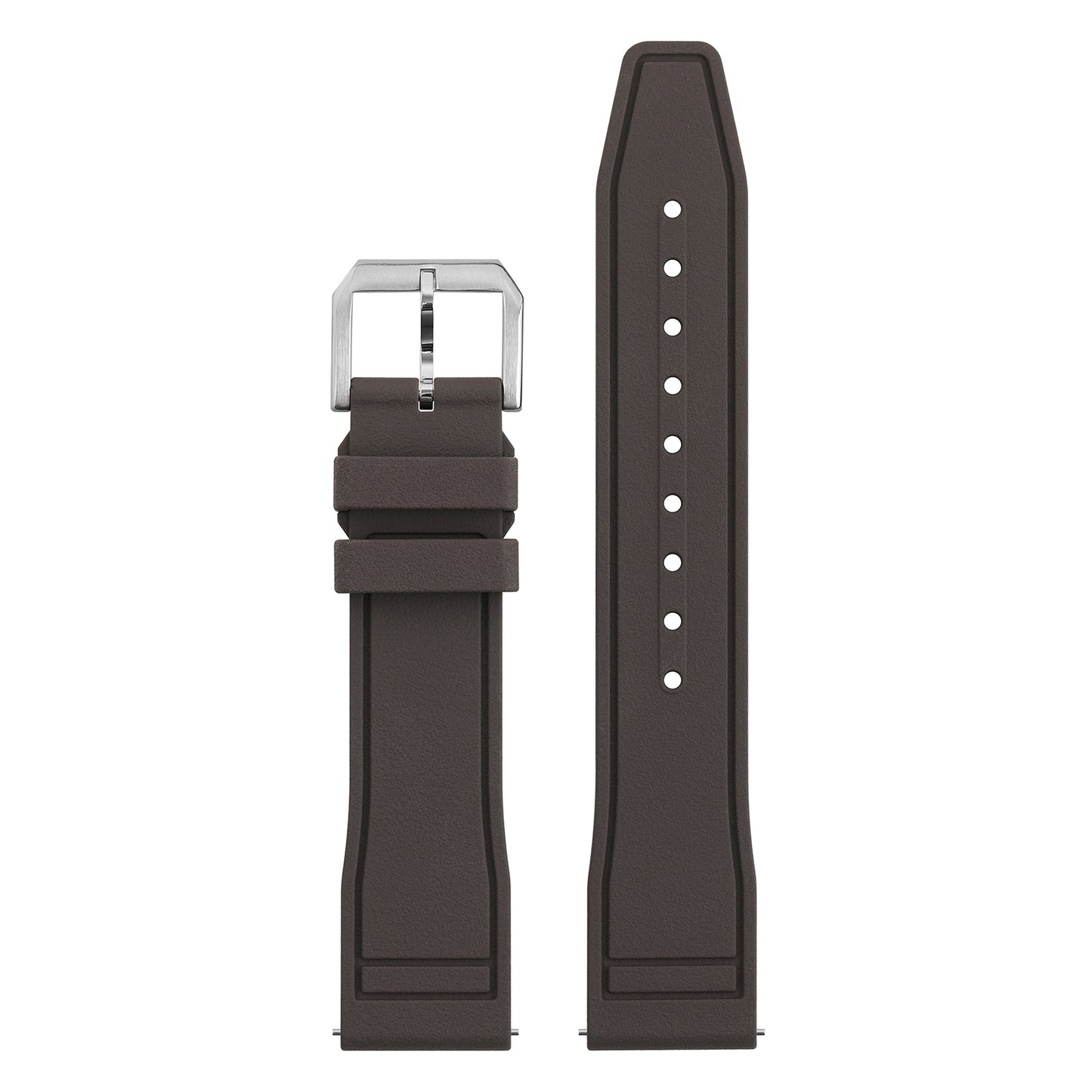 Tropical Soft fluororubber Pilot field Watch Strap