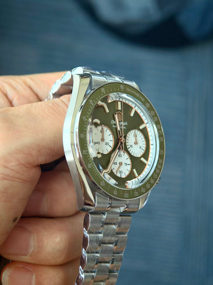 Watchdives WD1864 green dial side angle