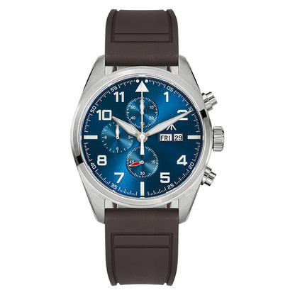 Militado 39mm Sapphire Crystal Pilot Field Chronograph Watch