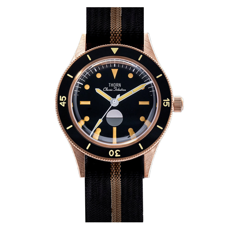 Thorn Vintage 50-Fathoms Bronze Dive Watch
