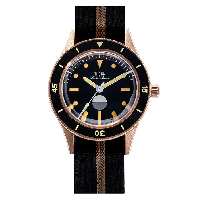 Thorn Vintage 50-Fathoms Bronze Dive Watch