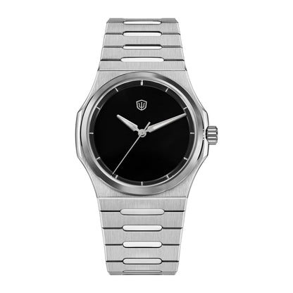 Watchdives WDC0001 PREMIER Musou Black automatic watch, front view on a clean white background