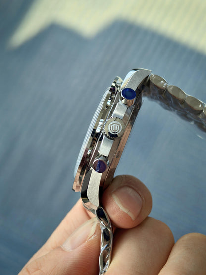 Watchdives WD1864 blue dial case side profile