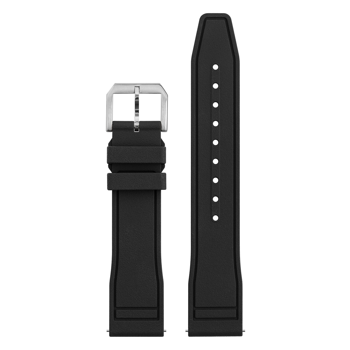 Tropical Soft fluororubber Pilot field Watch Strap