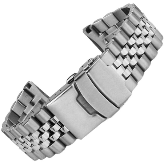 Solid Stainless Steel Watch Straps - Straight End 22mm