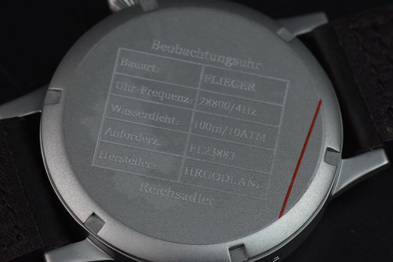 Hruodland 42mm Flieger Big Pilot Watch F013