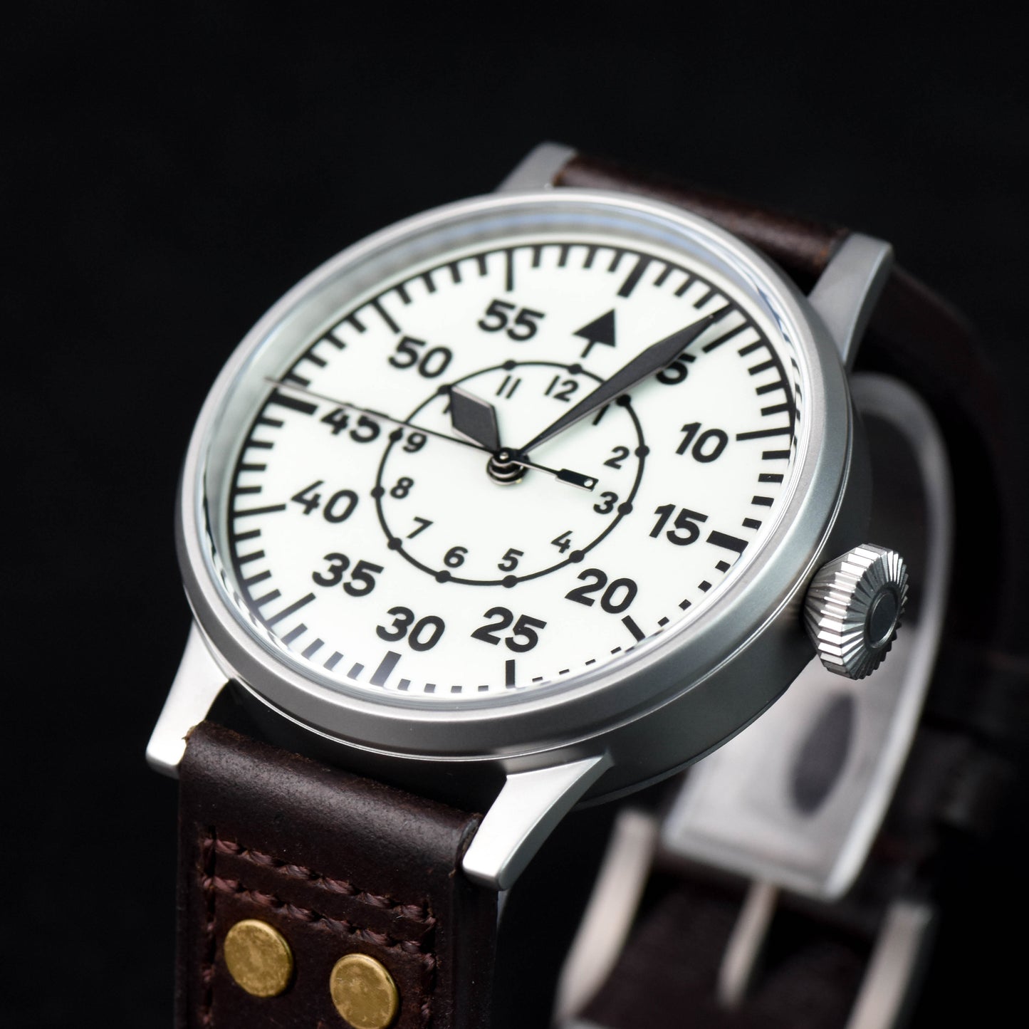 Hruodland 42mm Flieger Big Pilot Watch F013