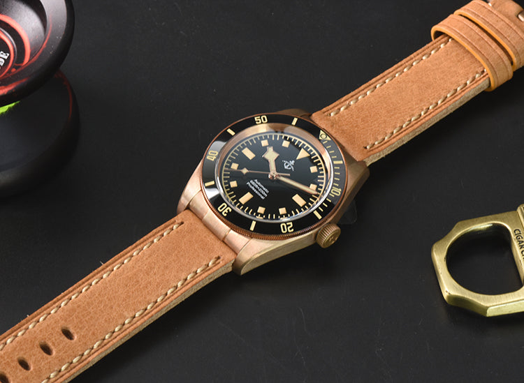 Hruodland 39mm BB58 Retro Bronze Watch F008
