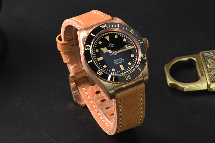 Hruodland 39mm BB58 Retro Bronze Watch F008