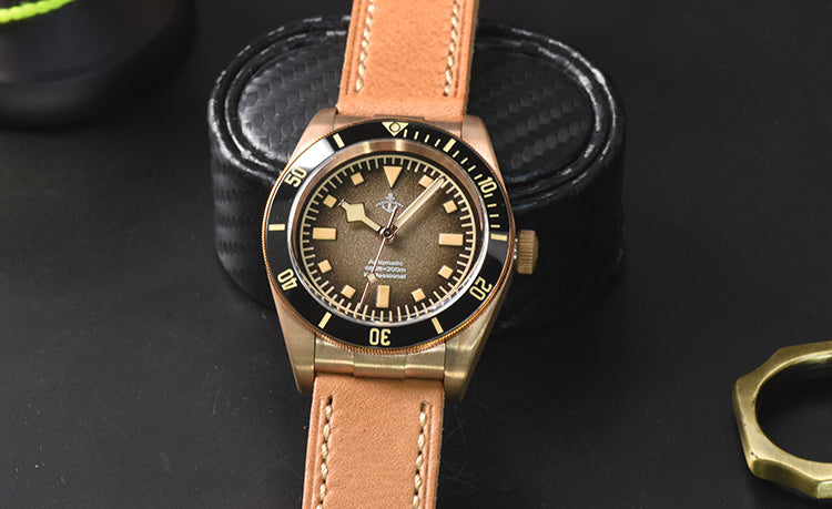 Hruodland 39mm BB58 Retro Bronze Watch F008