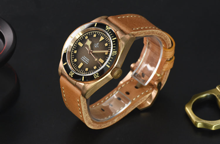 Hruodland 39mm BB58 Retro Bronze Watch F008