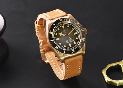 Hruodland 39mm BB58 Retro Bronze Watch F008