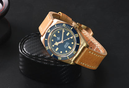 Hruodland 39mm BB58 Retro Bronze Watch F008