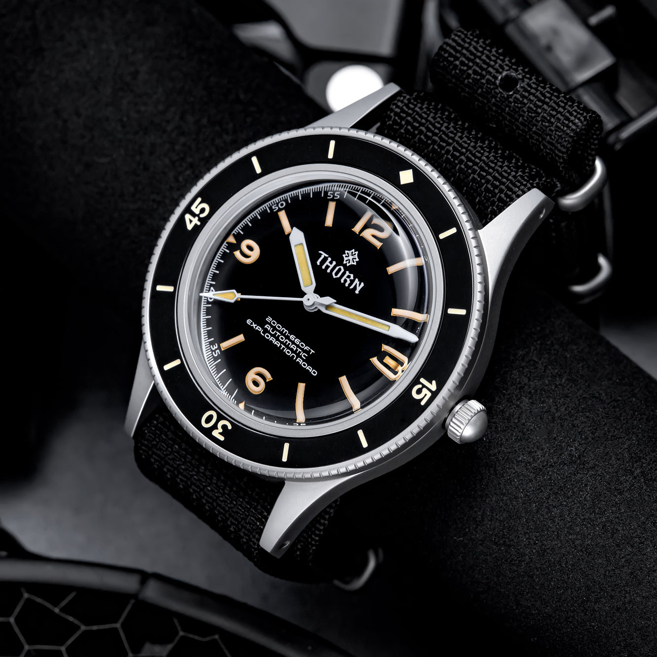 ★Limited Offer★Thorn Vintage Fifty Fathoms Dive Automatic Mechanical Watch