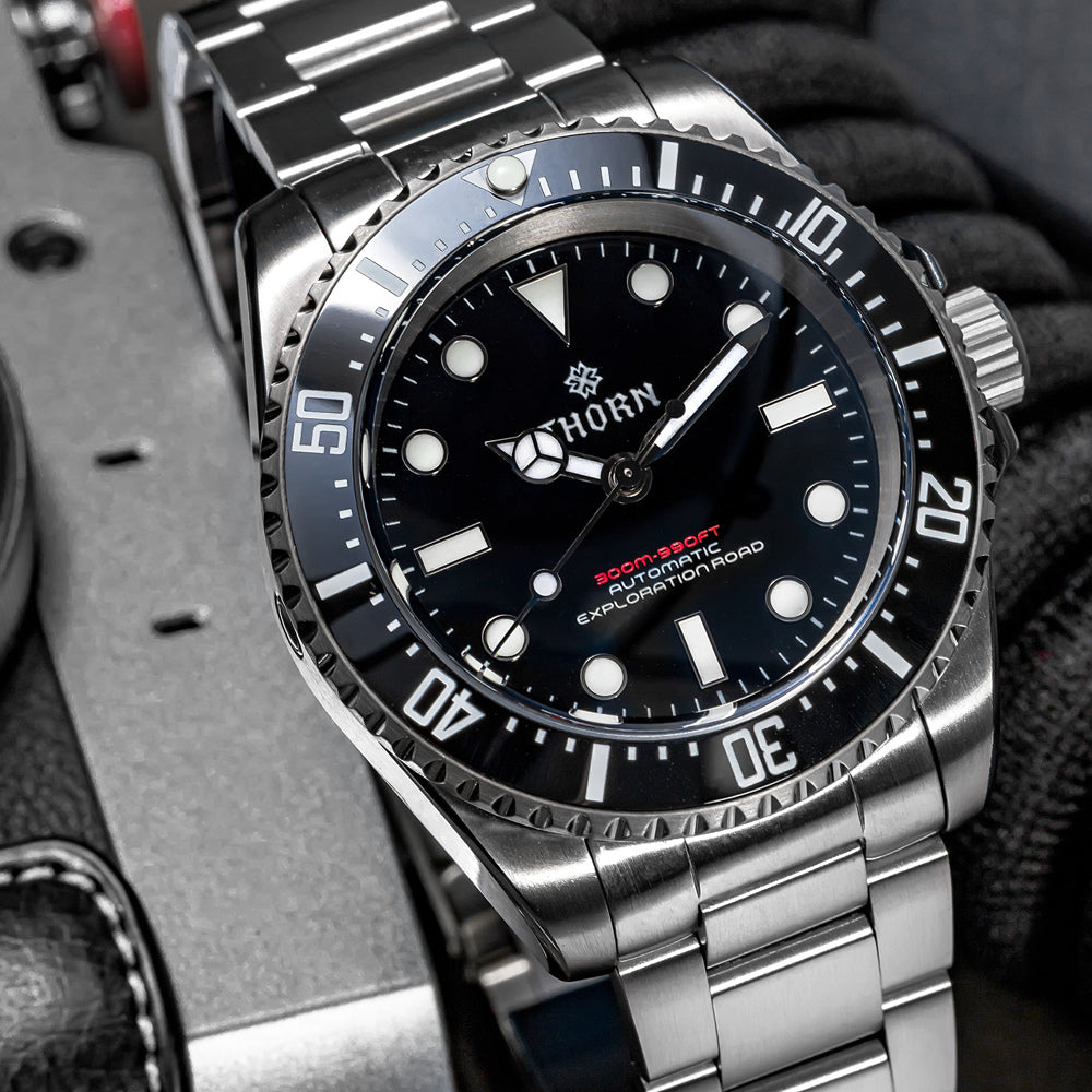 ★Big Sale★Thorn 40.5mm Titanium Sub Diver Automatic Watch