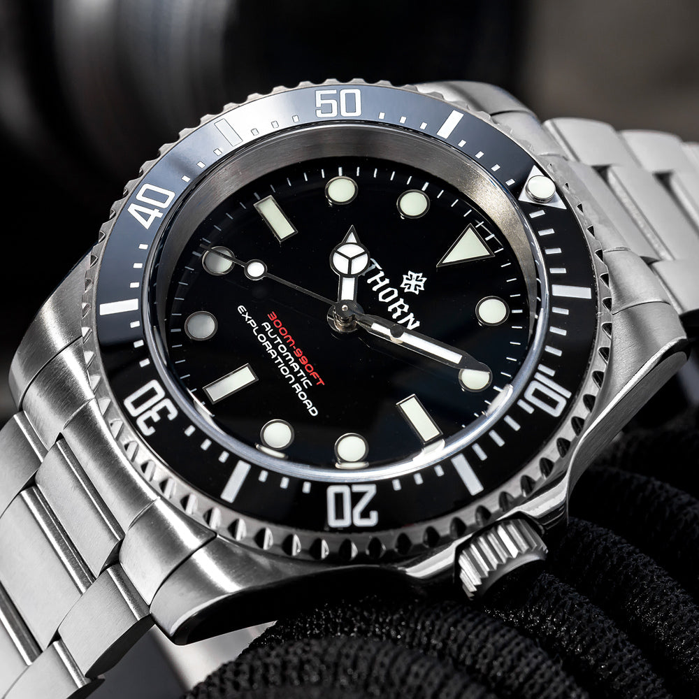 ★Big Sale★Thorn 40.5mm Titanium Sub Diver Automatic Watch