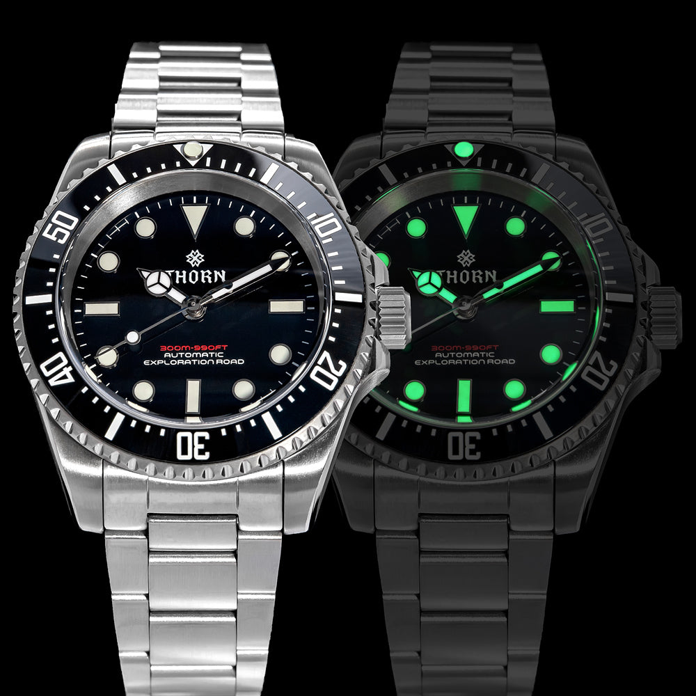 ★Big Sale★Thorn 40.5mm Titanium Sub Diver Automatic Watch