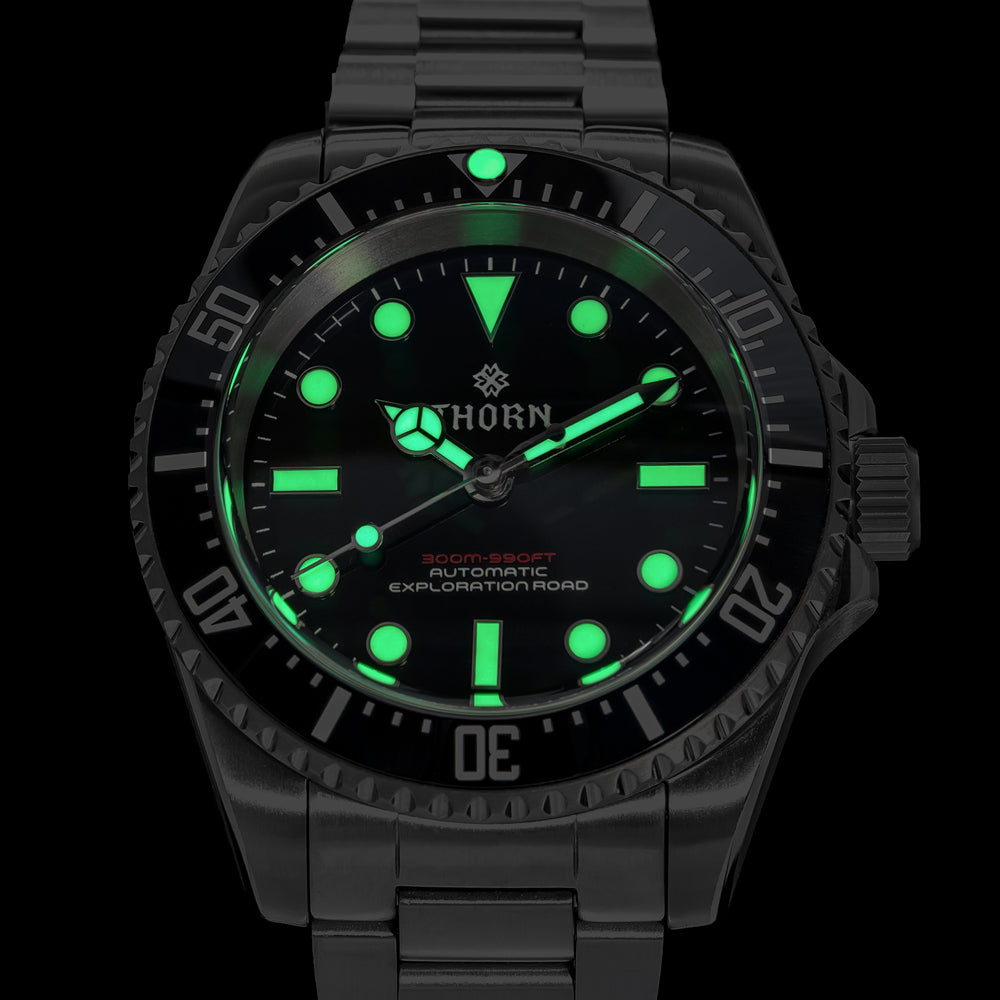 ★Big Sale★Thorn 40.5mm Titanium Sub Diver Automatic Watch