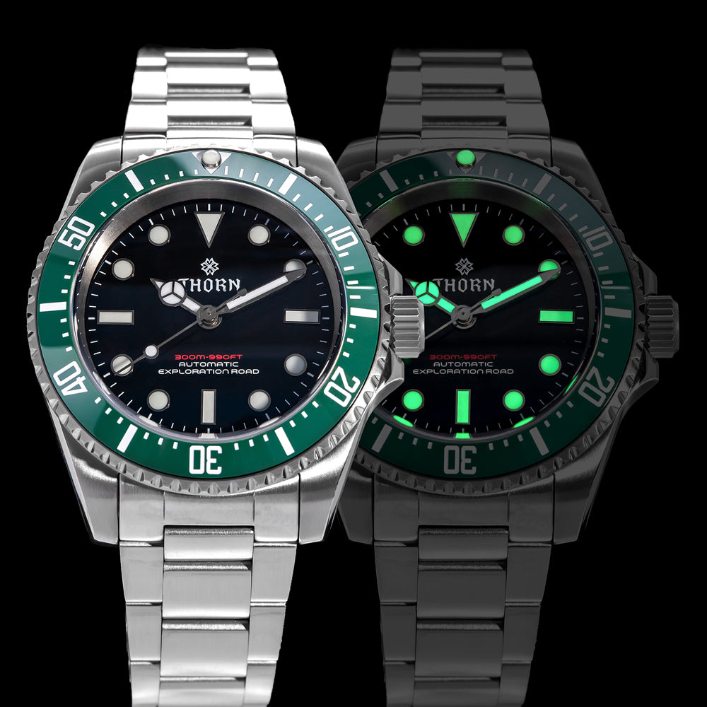 ★Big Sale★Thorn 40.5mm Titanium Sub Diver Automatic Watch
