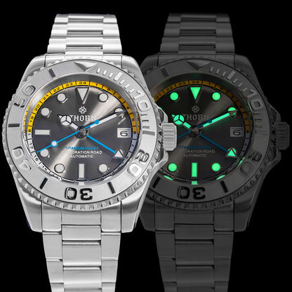 ★Limited Offer★THORN Titanium Helium Valve NH34A GMT Dual Time Zone Diving Watch