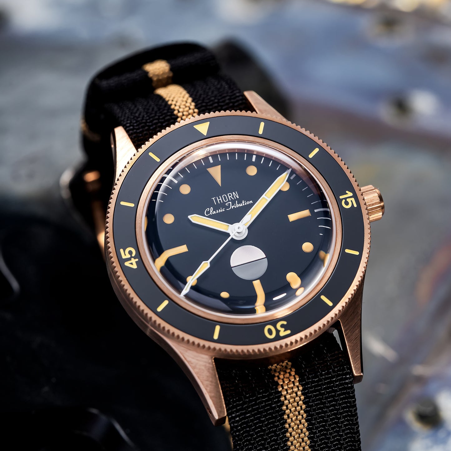 Thorn Vintage 50-Fathoms Bronze Dive Watch