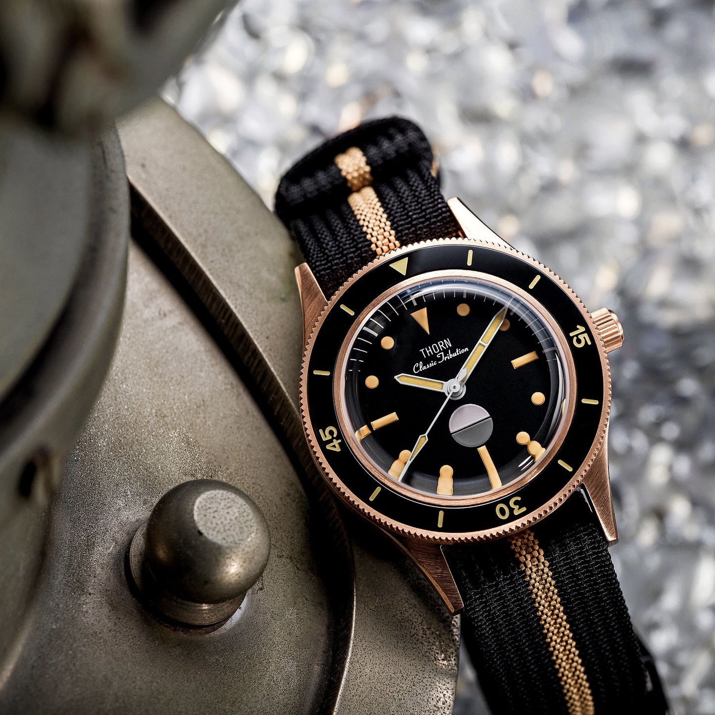 Thorn Vintage 50-Fathoms Bronze Dive Watch
