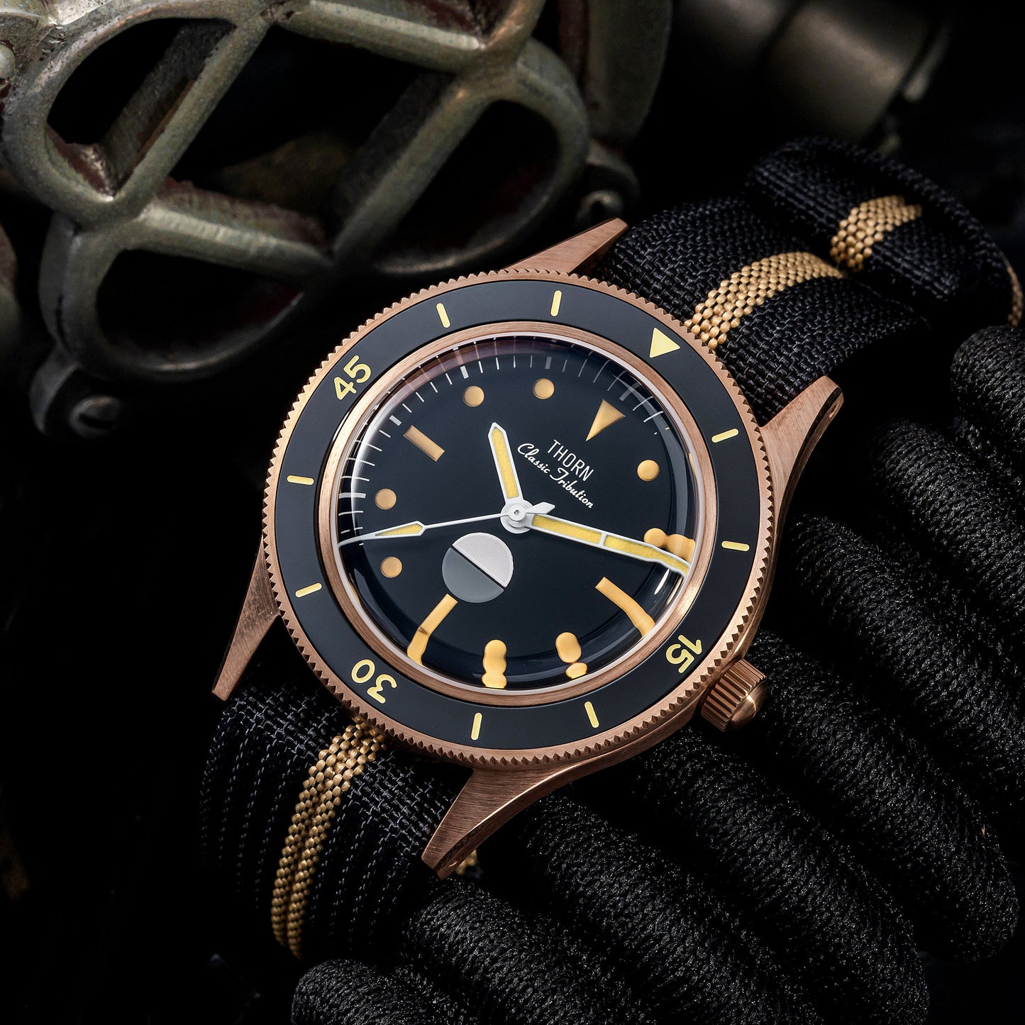 Thorn Vintage 50-Fathoms Bronze Dive Watch