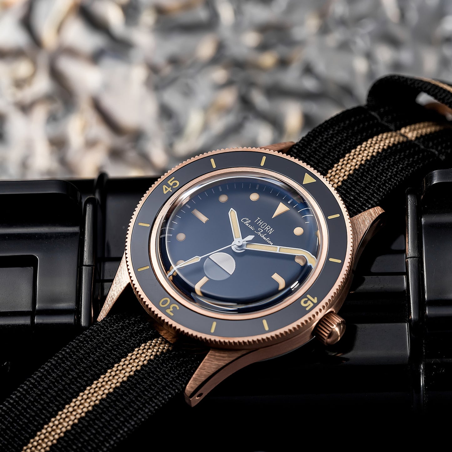 Thorn Vintage 50-Fathoms Bronze Dive Watch