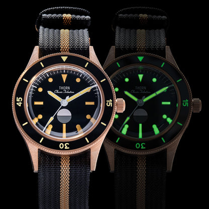 Thorn Vintage 50-Fathoms Bronze Dive Watch
