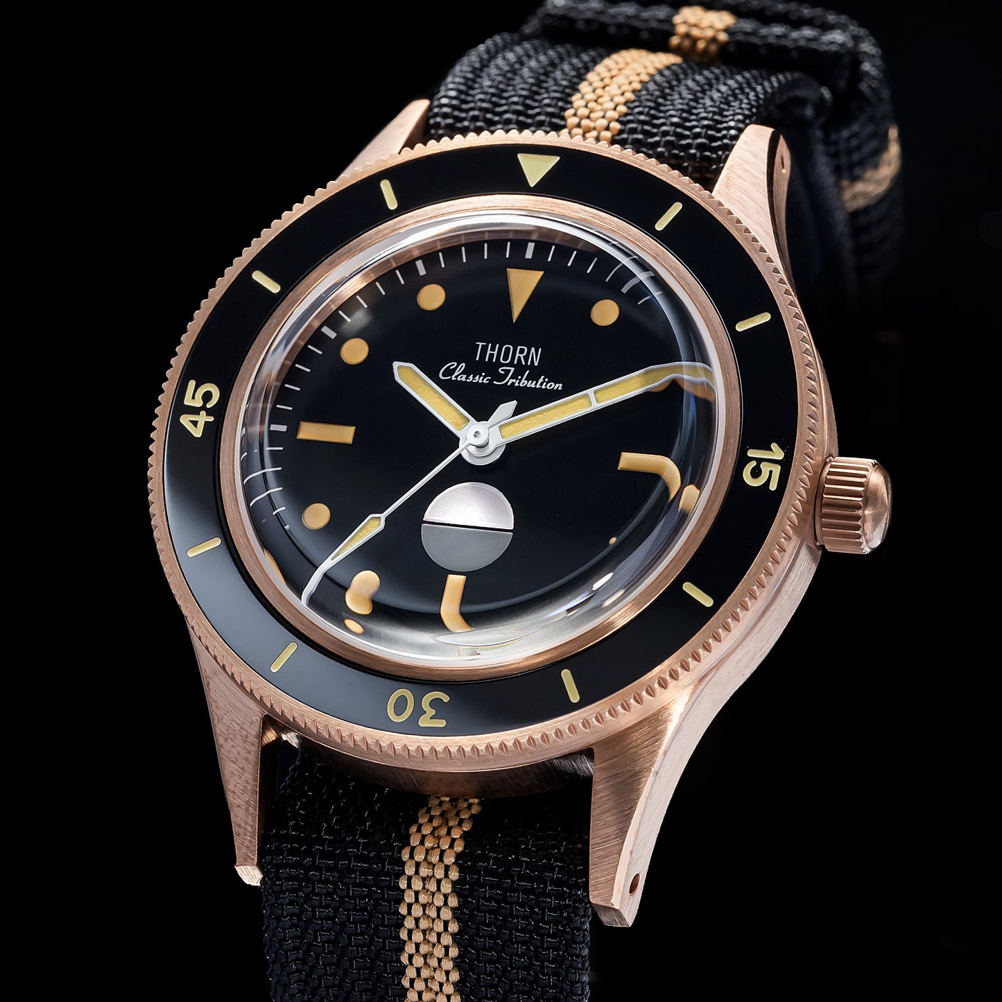 Thorn Vintage 50-Fathoms Bronze Dive Watch