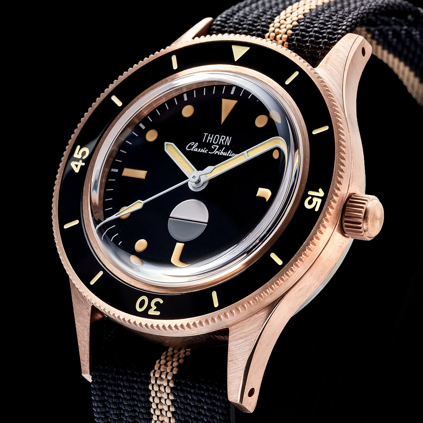 Thorn Vintage 50-Fathoms Bronze Dive Watch