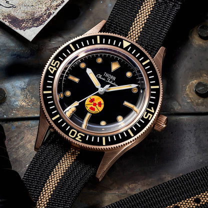 Thorn Vintage 50-Fathoms No-Rad Bronze Dive Watch